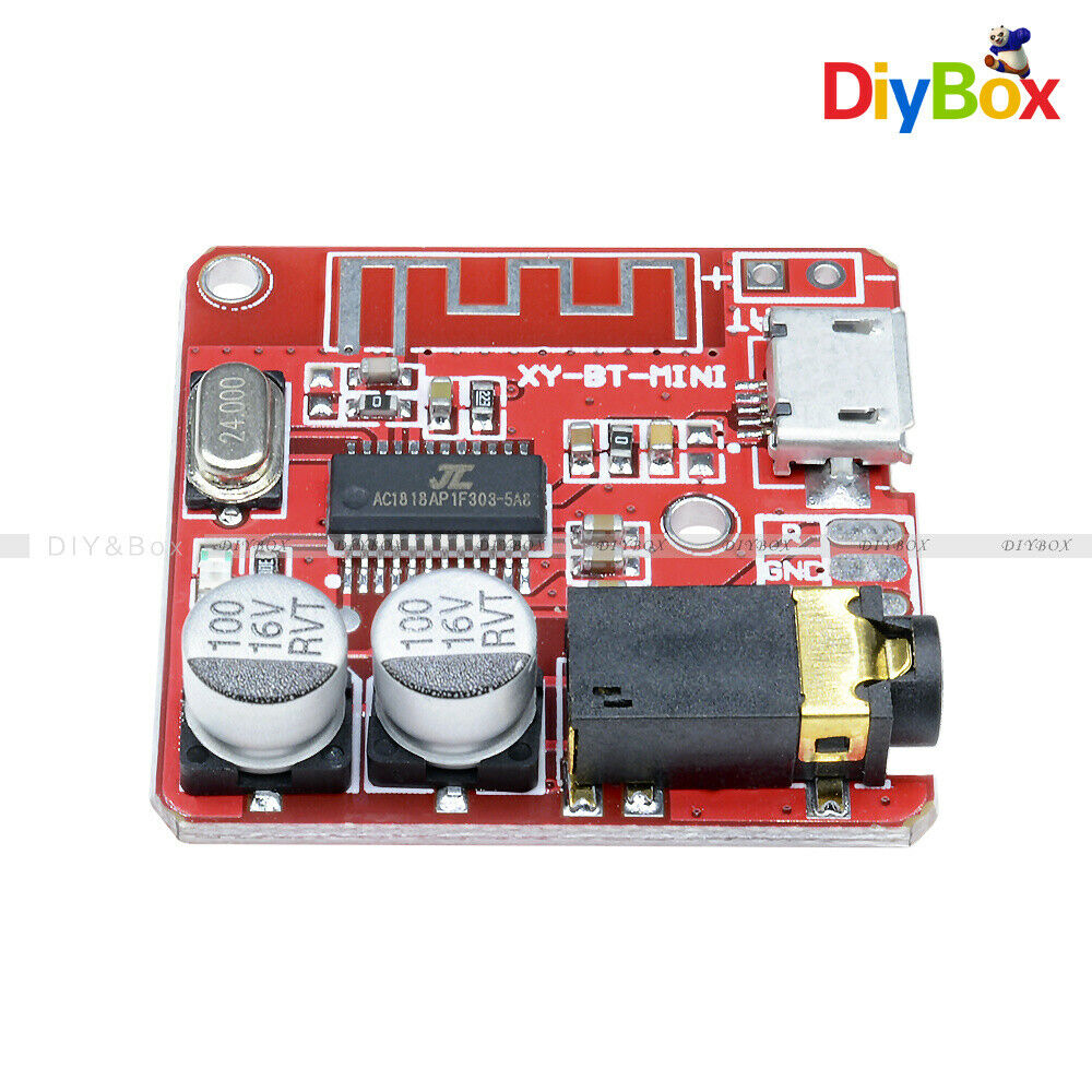 2PC 3.7-5V Mini Bluetooth 4.1 Audio Receiver MP3 Decoder Amplifier Circuit board
