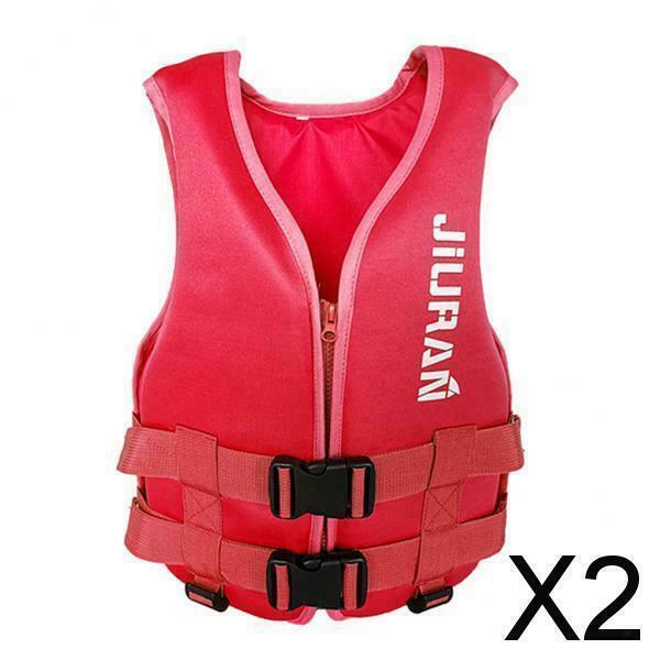 2X Fishing Life Jacket Vest Neoprene Buoy Aids Floatation Device   Red S