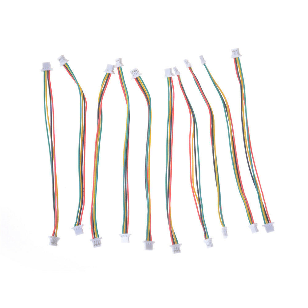 10 x Mini Micro SH 1.0mm 4-Pin JST Double Connector Plugs Wires Cables 10.l8