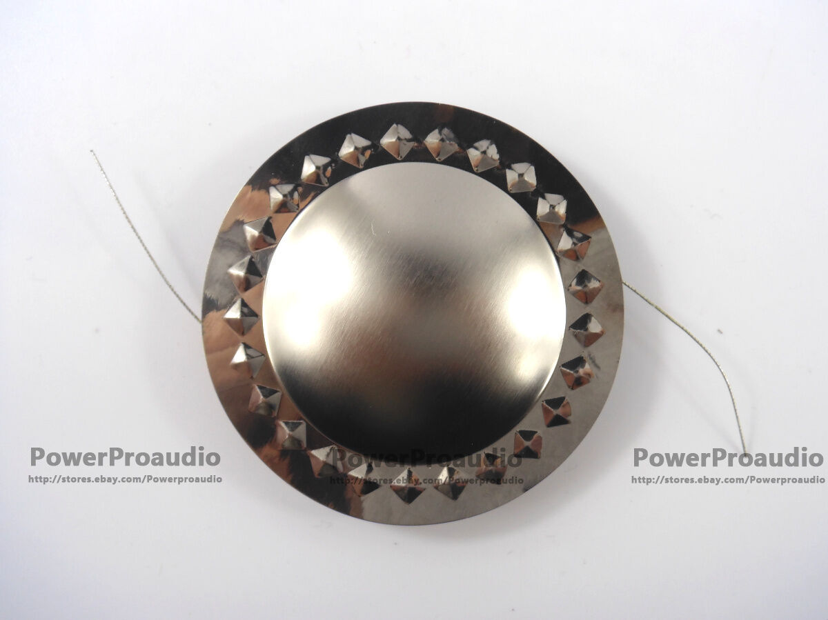 2 pcs 34.5mm  Diaphragm Titanium Voice coil 8 ohm 24.4mm Round Wire