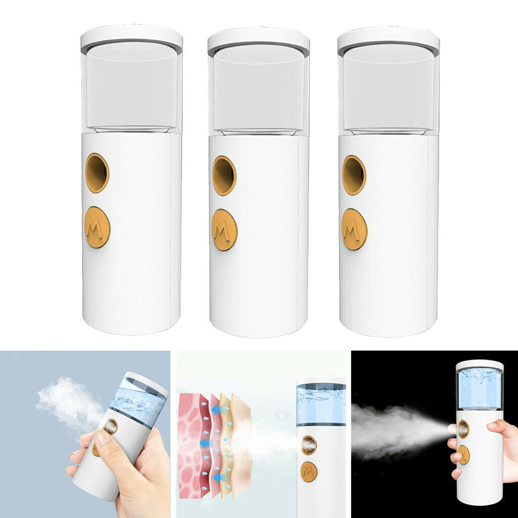 3x Nano Facial Mister 20ml Face Mist Sprayer Portable Face Moisturizing Tool