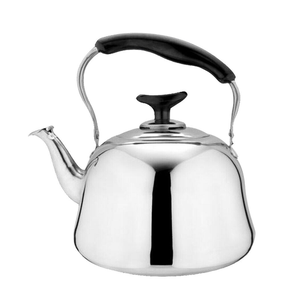 2x Stainless Steel Tea Whistling Kettle Teakettle w/ Whistle Sound Gas 3L