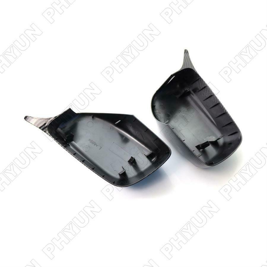 For 04-07 BMW 5 Series E60 E61 E63 E64 Rear View Mirror Cover Carbon Fiber Look