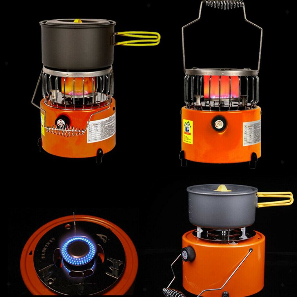 Multiuse Mini Gas Heater Compact Cooker Stove Tent Warmer for Hiking Fishing