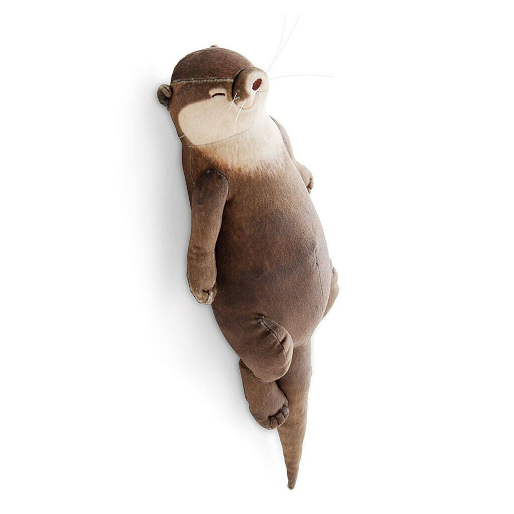 15.7 inch Cute Otter Stuffed Velvet Wrist Pad Hidden Zipper Decoration