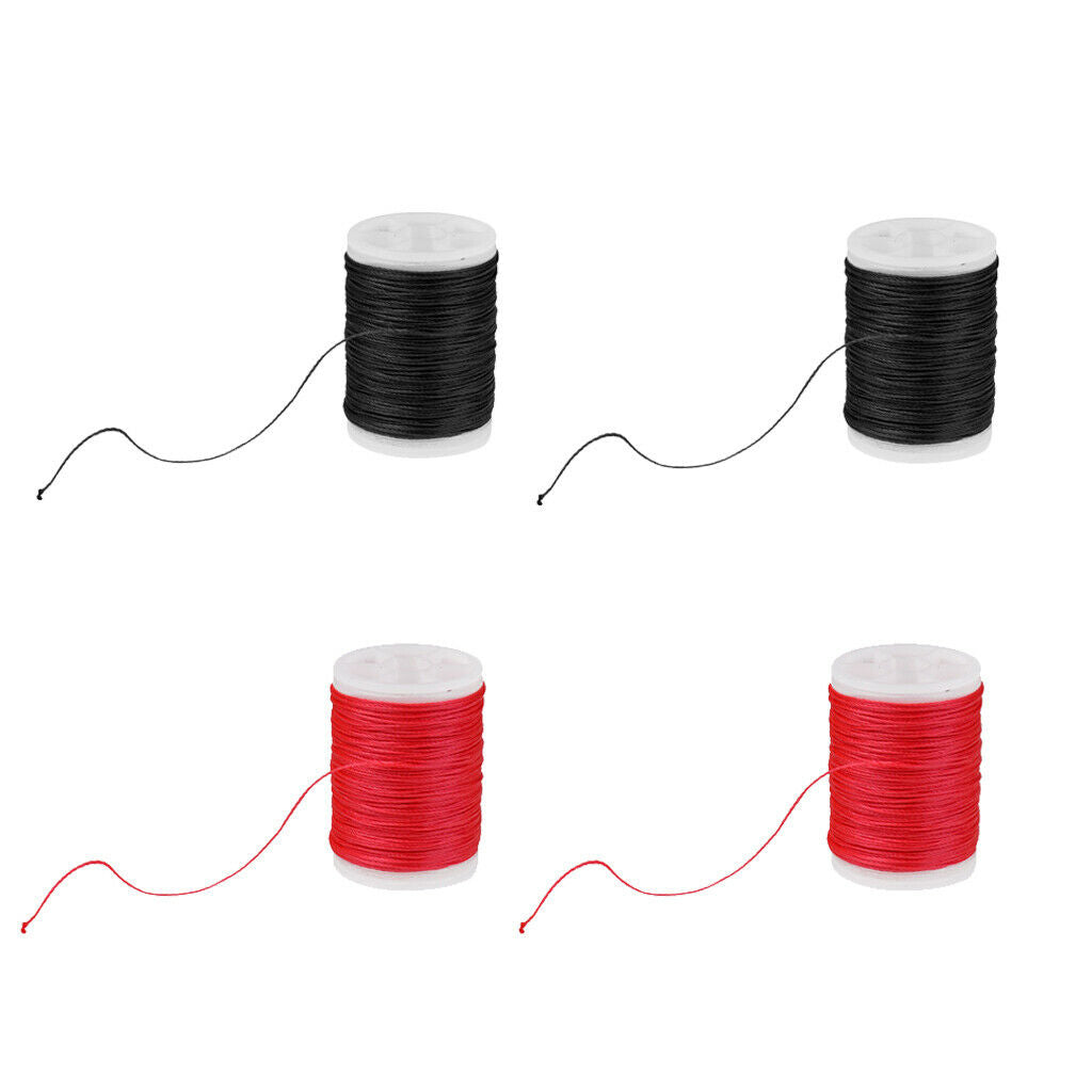 4 lot Ultra-light 110m Archery Serving Thread for Various Bow Red+Black