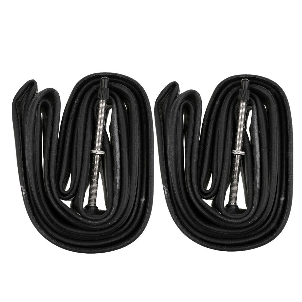 2Pc 700C Presta Valve Inner Cycle Tube Bicycle Bike 700 X 23/25C 80mm Length