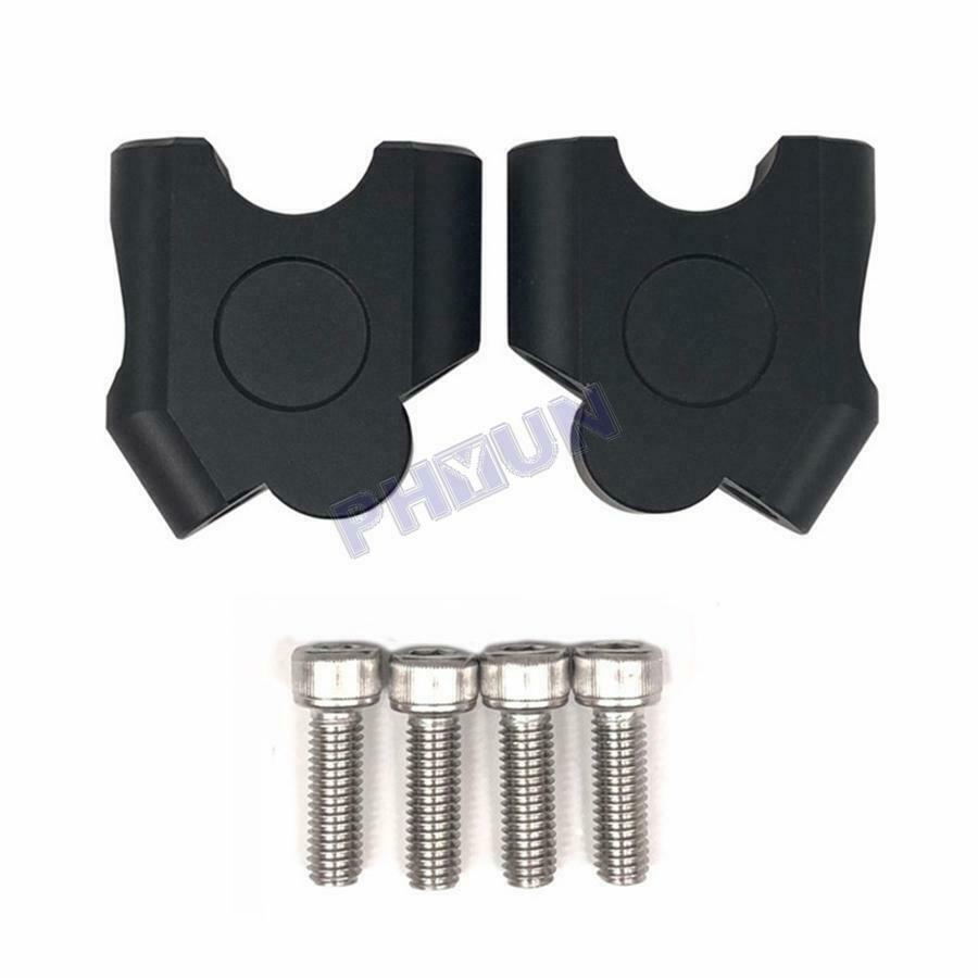 7/8" 22mm CNC Aluminum Handlebar Riser w/ Bolts Fit For Motorcycle Scooter Moped