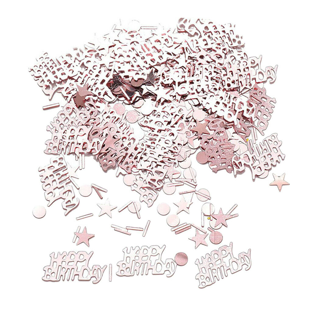 Shiny Metallic 30g Assorted Happy Birthday Confetti Sprinkle Party Decor
