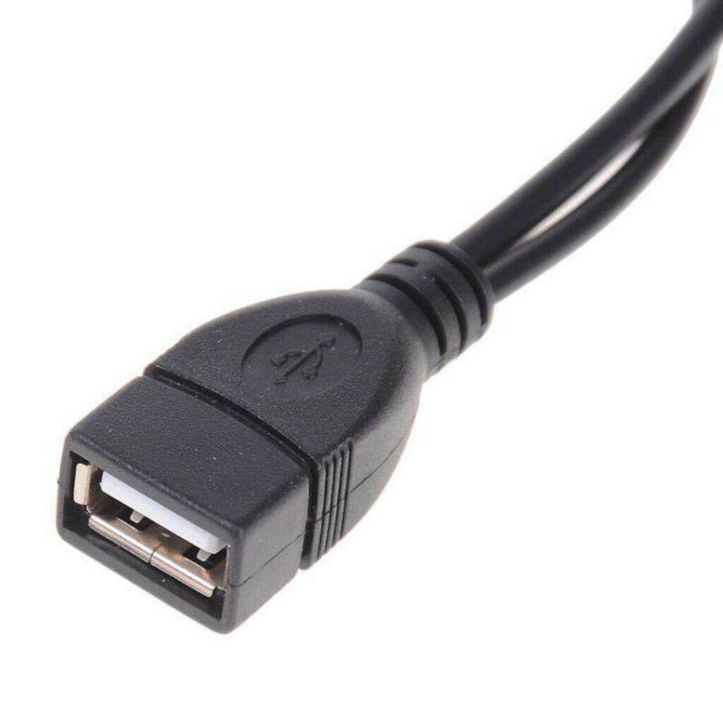 USB 2.0 Female to Dual Male Splitter Y Extension Data Charger Cable 20x1x1cm