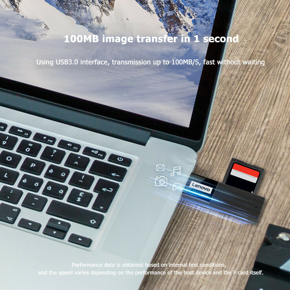 Lenovo D231 USB 3.0 Memory Card Reader TF Security Digital Card Reader @