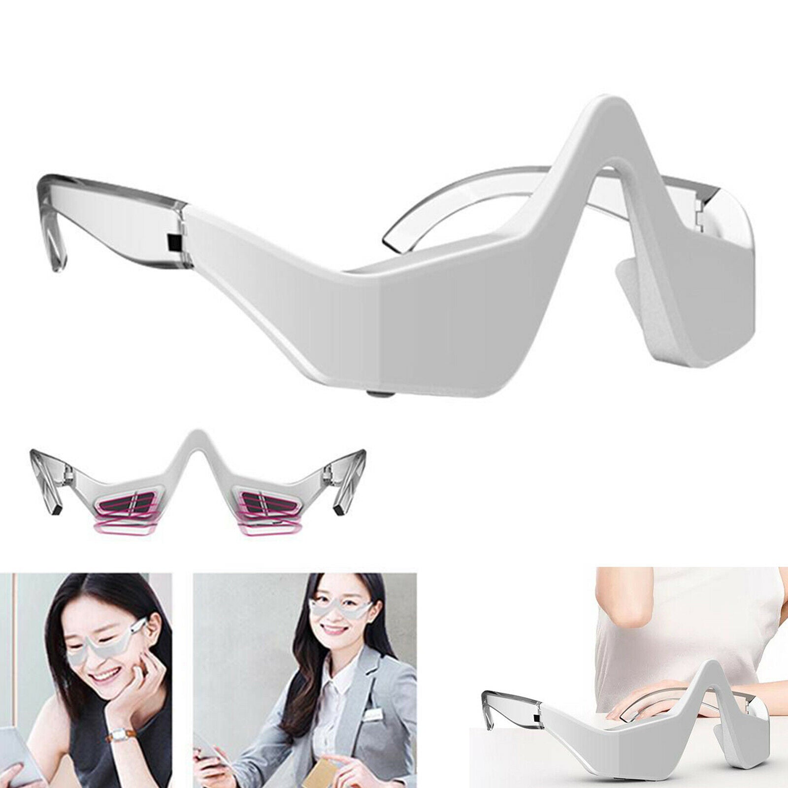 Sonic Vibration Eye Massager Rechargeable for Relieve Eye Strain Puffiness