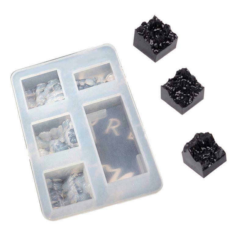 DIY Hand-made Crystal Epoxy Glue Mold Broken Snow Mountain Silica Gel Mold U