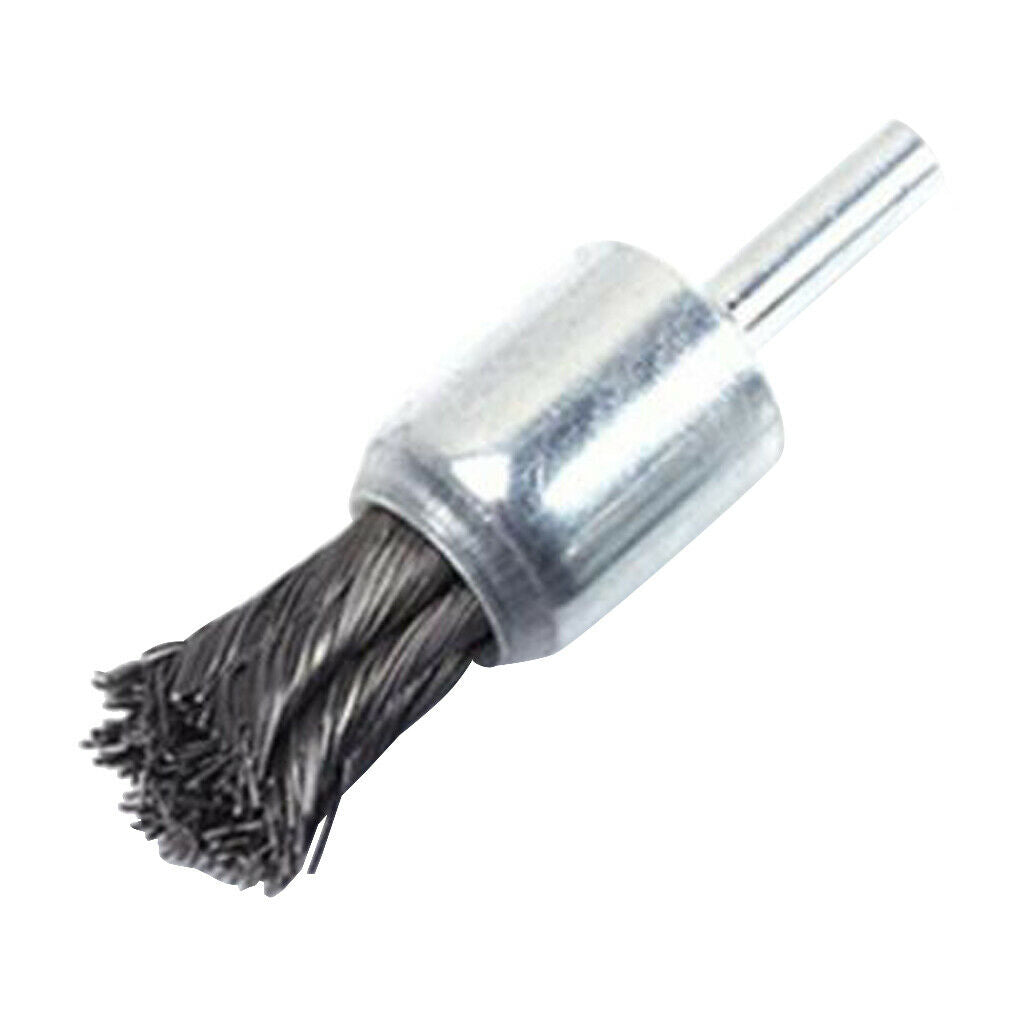 2pcs Twist Knot Wire End Brush for Metal Surface Grinding, Deburring, Polishing,