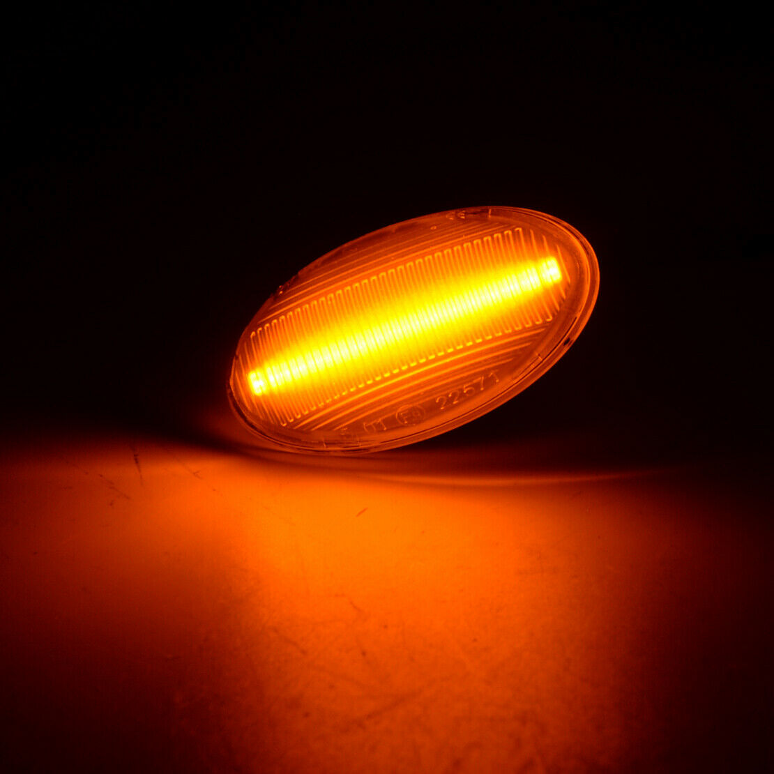 2x Clear LED Dynamic Maker Turn Signal Light fit for Mini Cooper R50 R52 R53