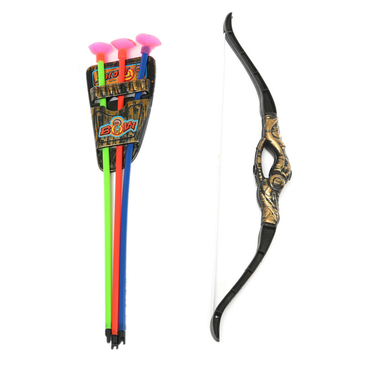 Children Toys Bow and Arrow Double-edged Sword With 3 Sucker Archery Xmas Gift