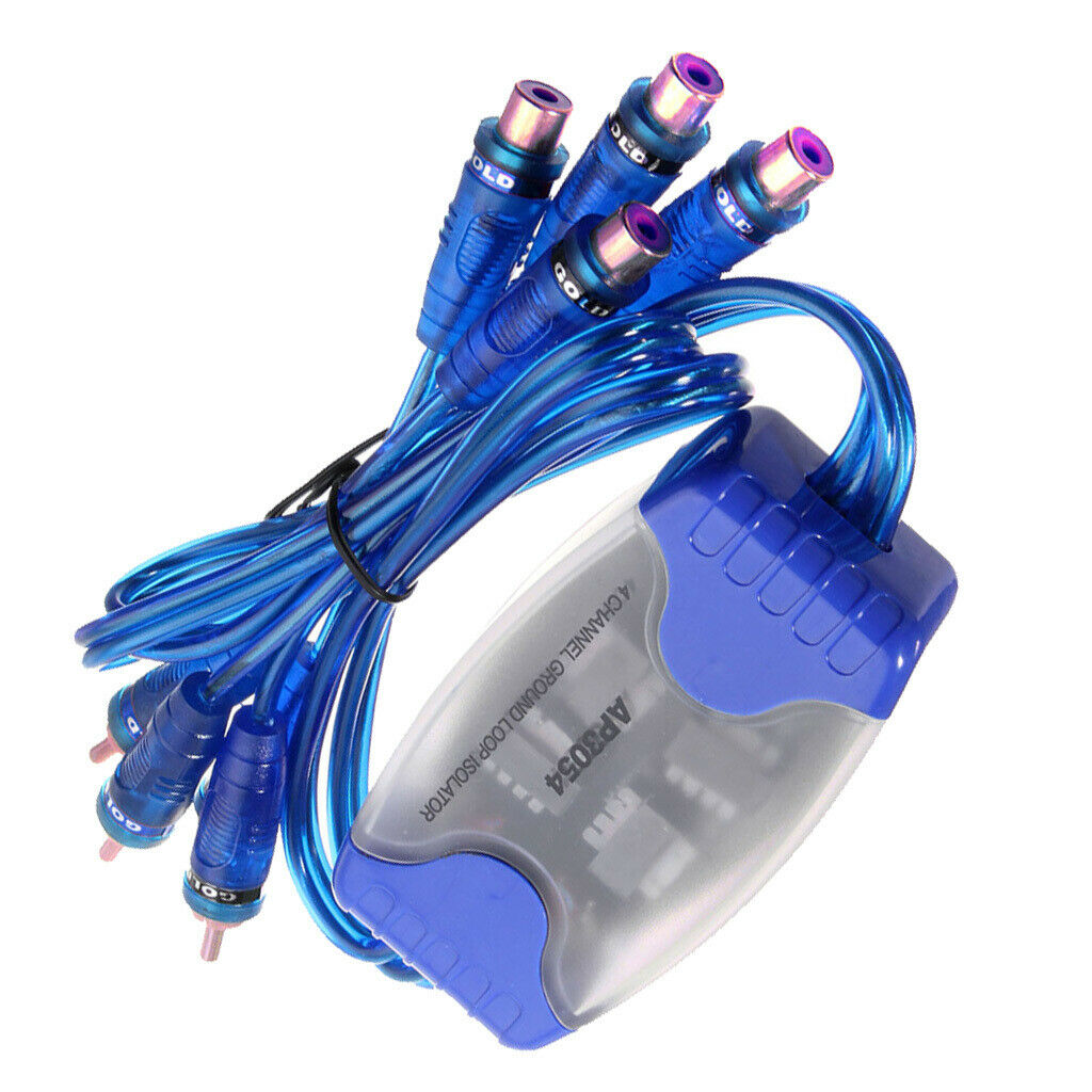 4 Channel RCA Audio Noise Filter Total Isolator Audio Anti-Interference
