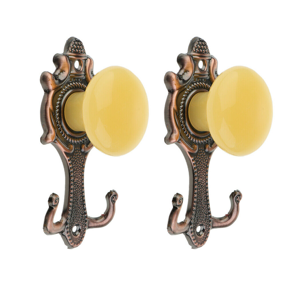 2 Pcs Alloy Curtain Wall Hook Drapery Tieback Decor,2 Colors Optional Bronze