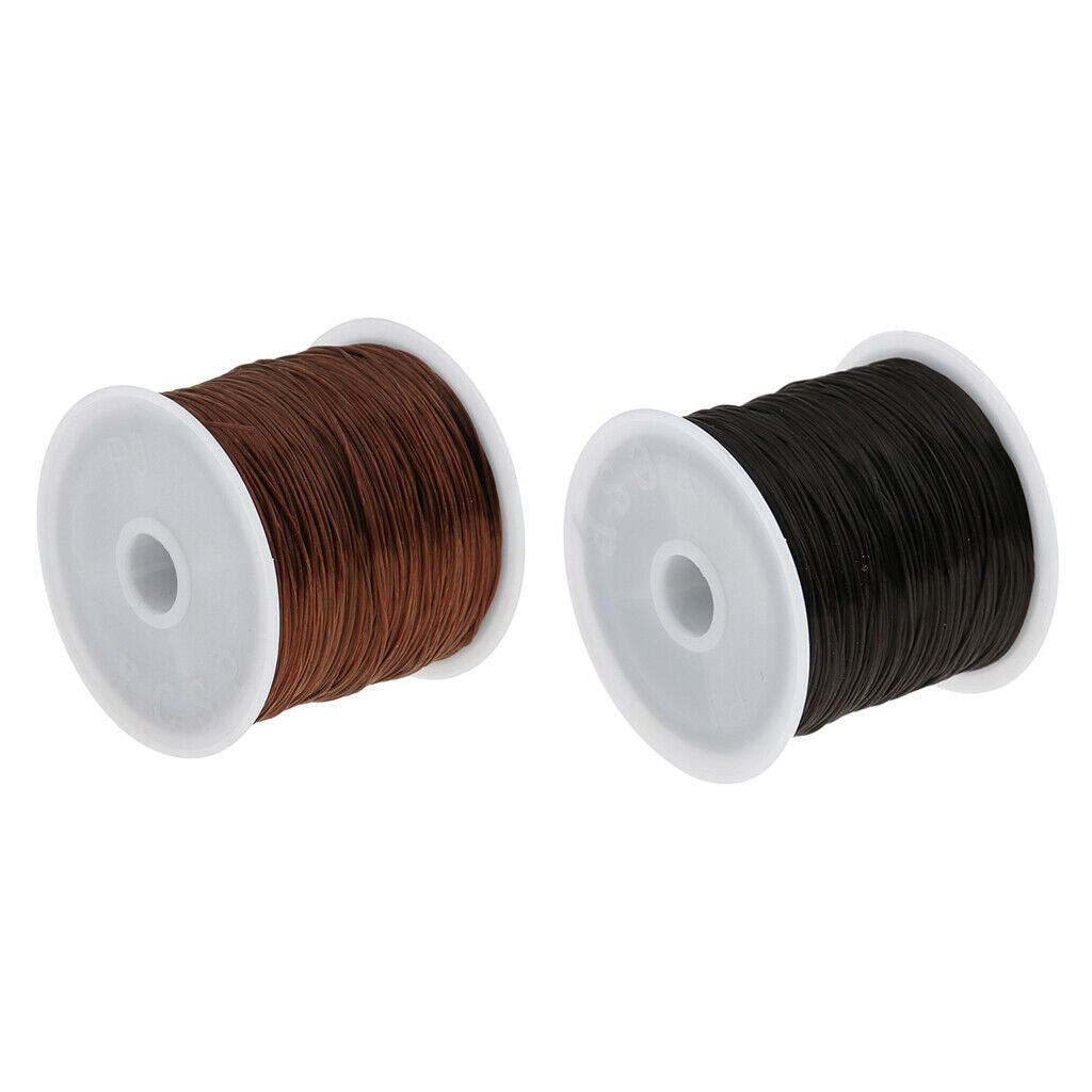 2 Packs Crystal Wig Hair Extension Weaving Thread Stretchy Jewelry String