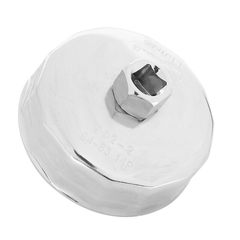 84mm 14 Flutes Oil Filter Cap Wrench Socket Cup Tool for Vehicle Car L2N7N7