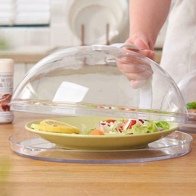 Large Transparent Microwave Food Heating Covers Professional Anti-Sputtering