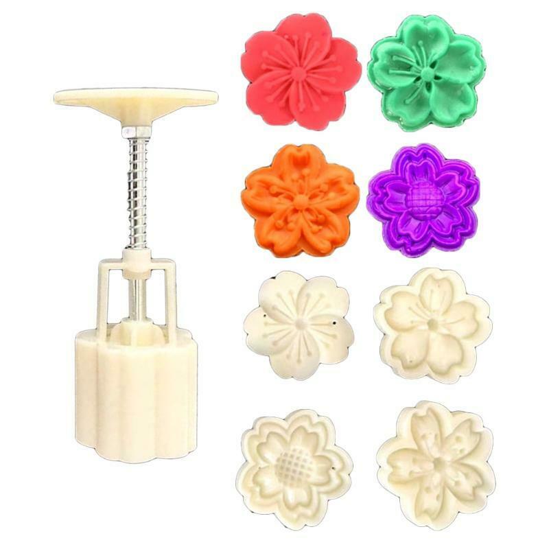 50g Plum Flower Shape Pastry Moon Cake Cakes Molds Mooncake Cookie Mould Cutters