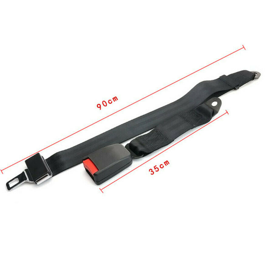 Universal Truck Car Seat Belt Lap Belts Adjustable Two 2 Point Bolt Safety 1PCS