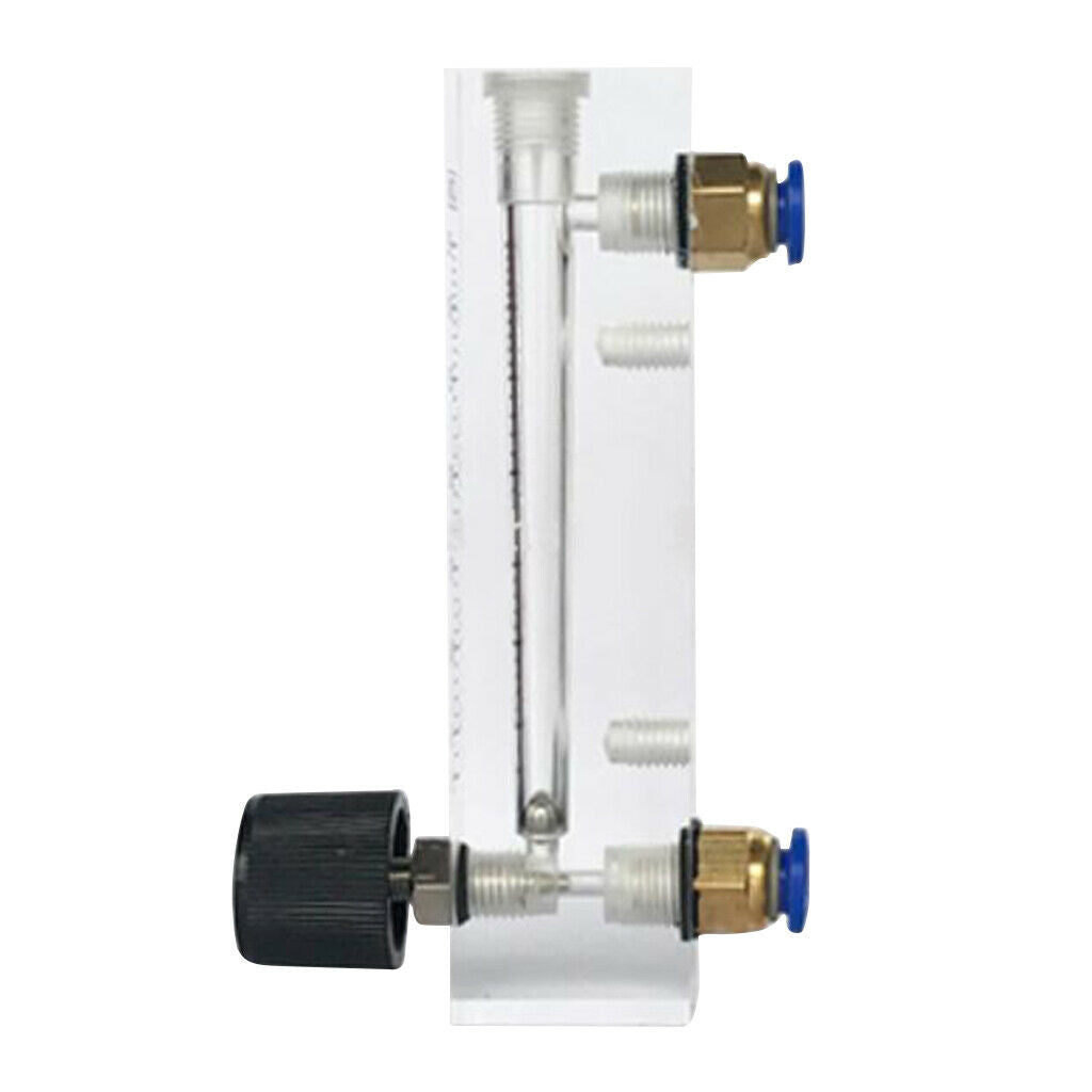 Glass Rotor Flow Meter 25-250ml Flow Range w/ Valve Home Measurement Tool