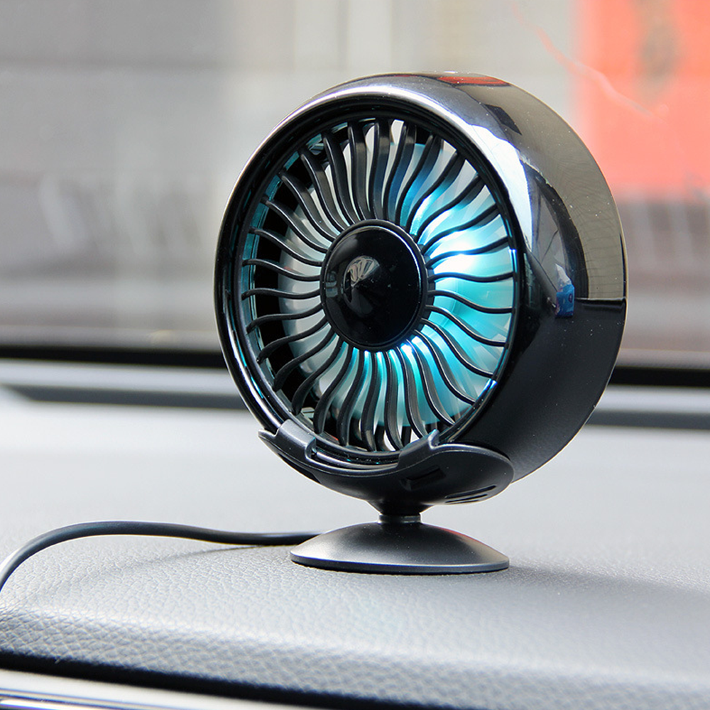 360° Car Fan Car Interior Accessories USB Cooling Swing Fan Ventilation Board