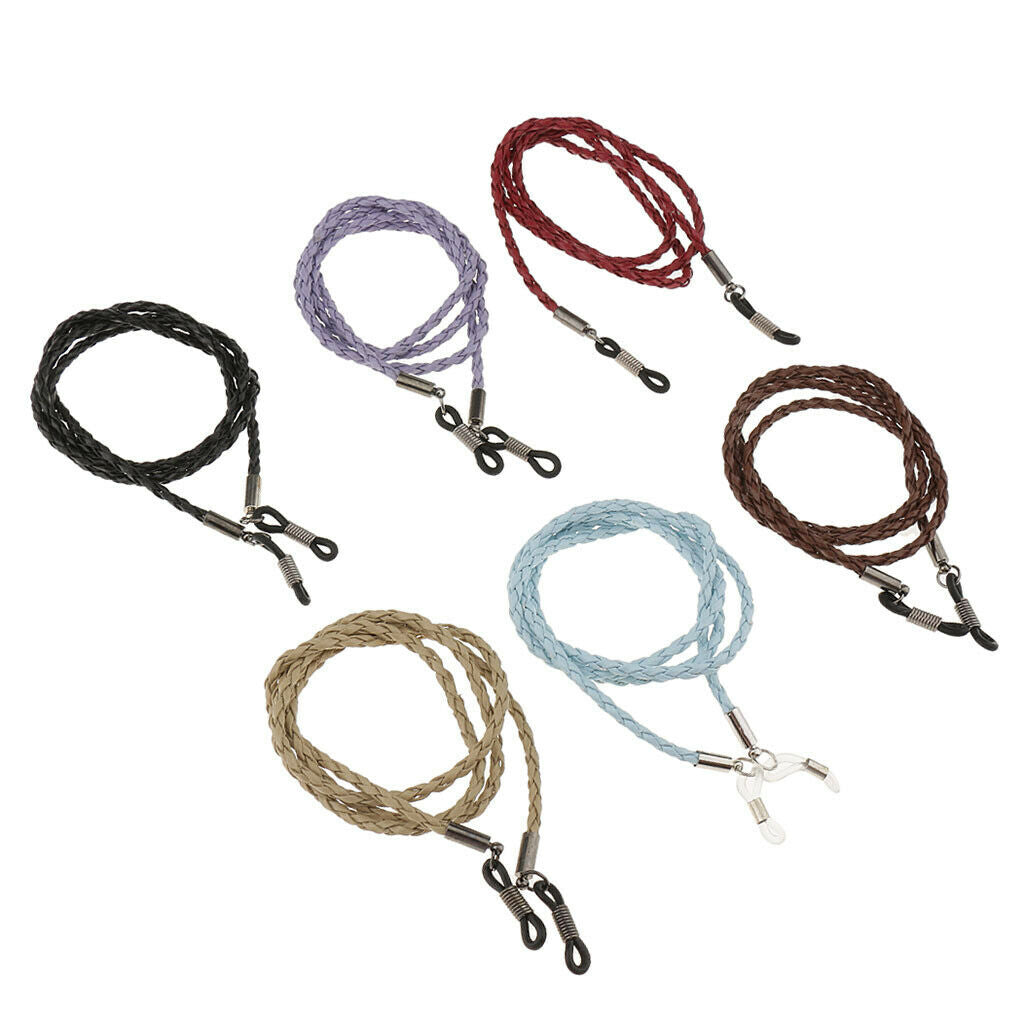 6 Pieces Eyeglass Sun Eye Glasses Holder Neck Cord Sunglasses Chain Lanyards