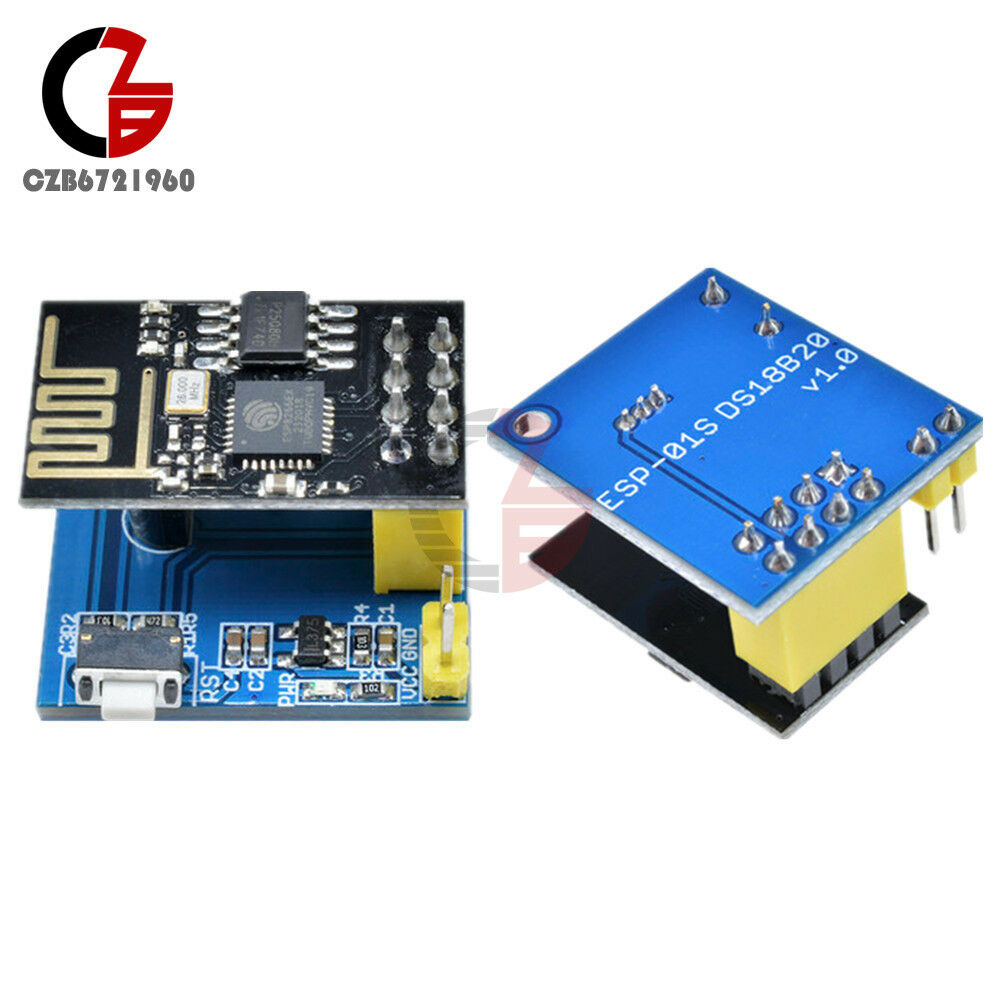 Wireless WIFI ESP8266 ESP-01 Transceiver Board DS18B20 Temperature Sensor Module