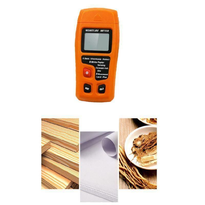 0-99.9% Handheld Digital Wood Moisture Meter Humidity Tester for Firewood Paper