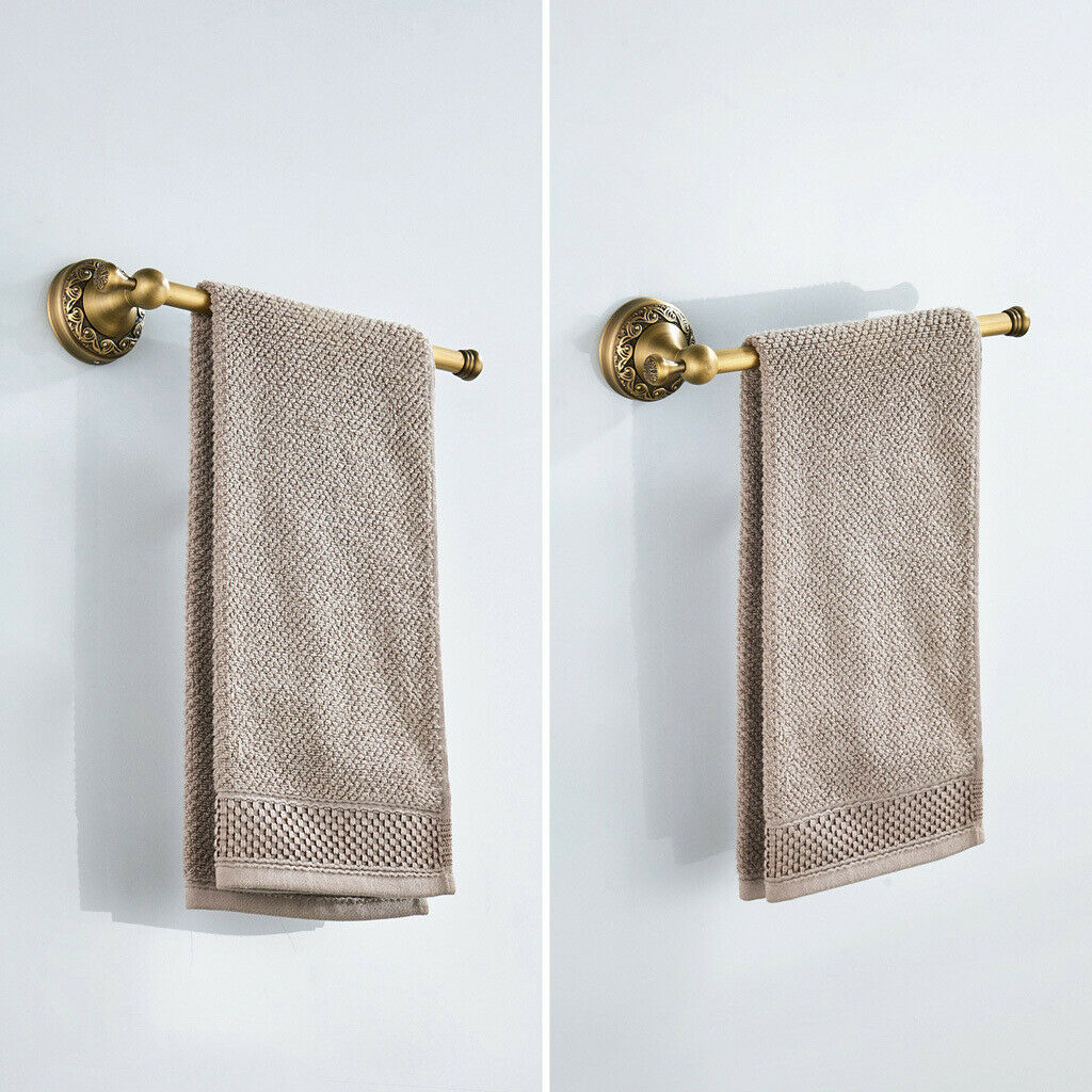 Brass Single Rod Towel Bar Towel Rack Holder Towel Rail Coat Robe Hanger Shelf