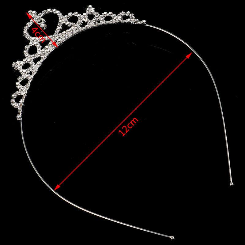 Crystal Tiara Hairband Kid Girl Bridal Princess Prom Crown Headband Hair J.l8
