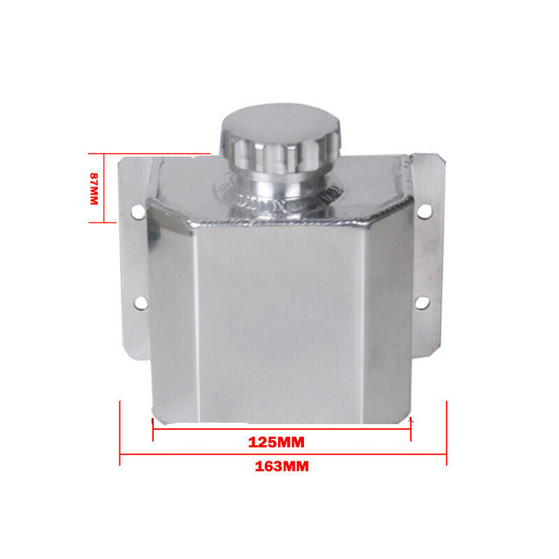 Universal CNC Billet Aluminium Coolant Tank 1000ml Oil Catch Can Breather Tank