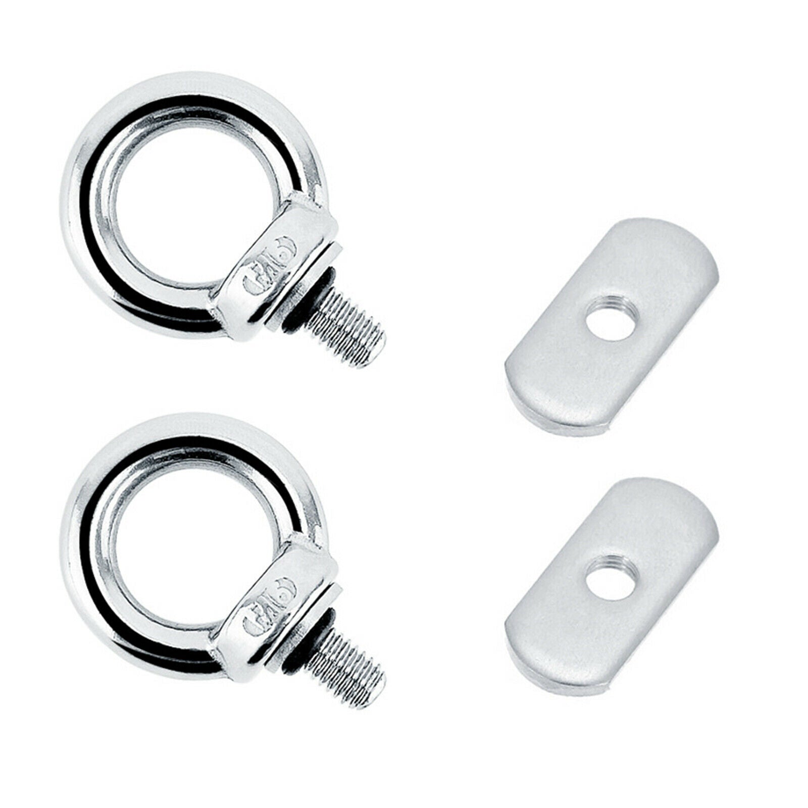 2x 304 Stainless Steel Marine Boat Kayak Canoe Eyelet Screws Retainer Eyelet