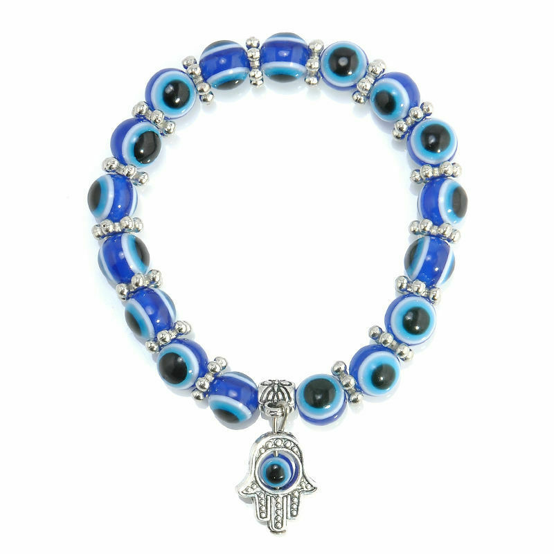 New Evil Eye Bead Good Luck Bracelet Jewelry Hamsa Hand Bracelet Gift