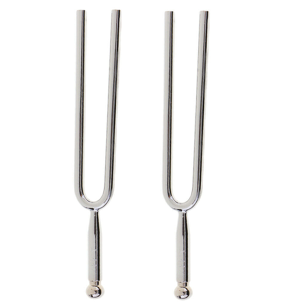 2Pc Tuning Fork 442Hz A Tone with Pouch for Violin Piano Guitarist Tool Gift