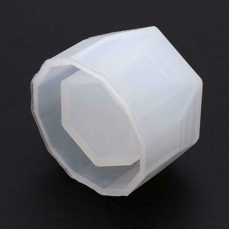 Small Hexagon Flowerpot Silicone Mould Storage Box DIY Handmade Making Crafts