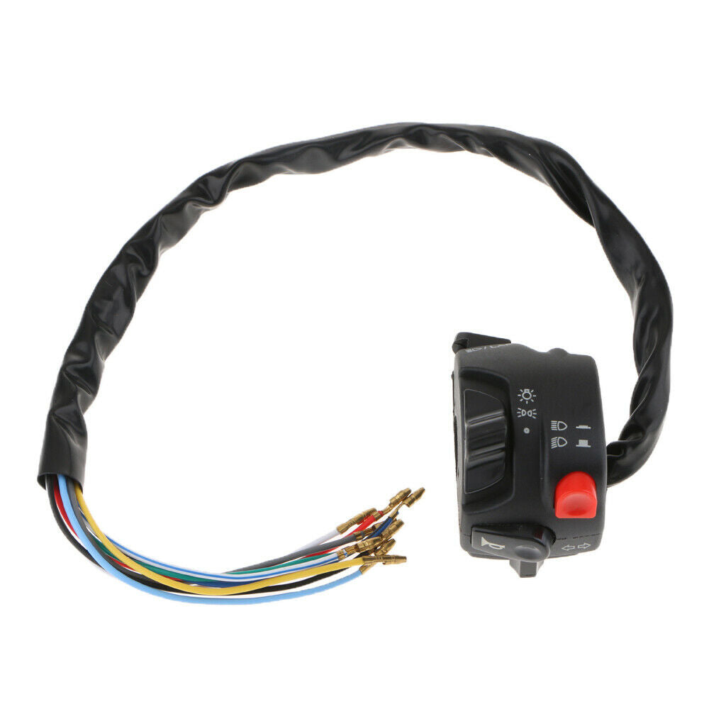 Plastic 12V Motorcycle 22mm Handlebar Horn Turn Signal Haed Light Indicators