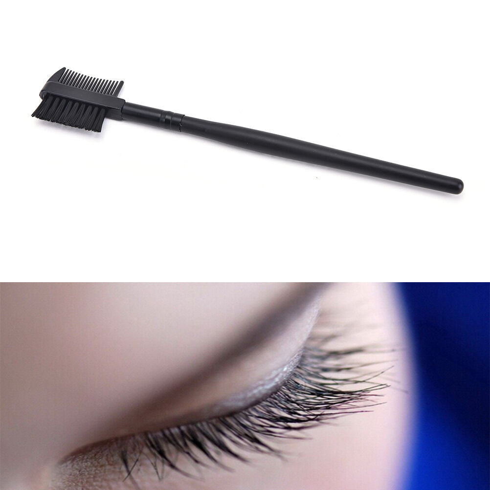 Girl 2in1 Eyebrow Eyelash Dual-Comb Extension Brush Comb Cosmetic Makeup Comb Rf