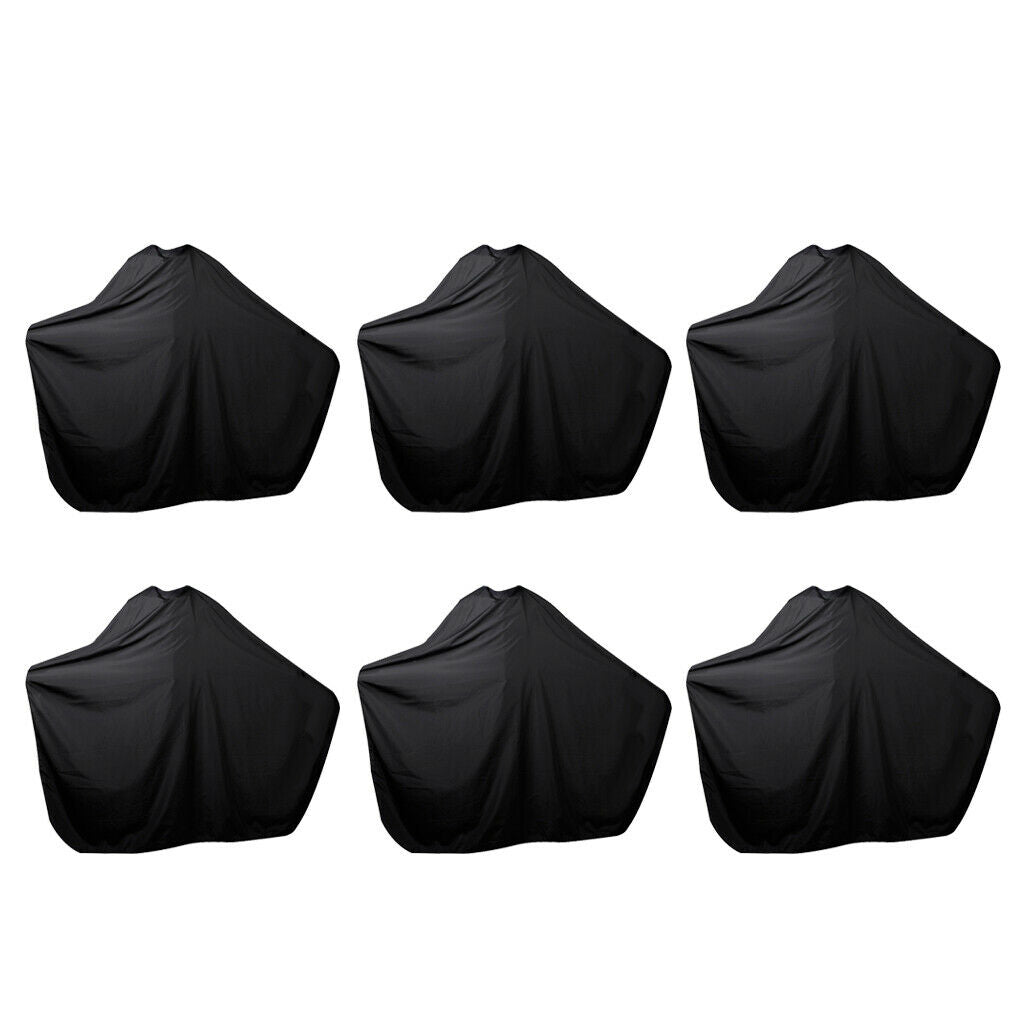 6Pcs Large 59"x55" Hair Cut Cutting Hairdresser Cape Apron Cloth Black