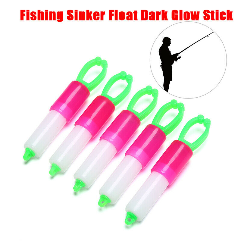 5Pcs Night Fishing Rod Waterproof Stick Fishing Sinker Float Dark Glow St.l8