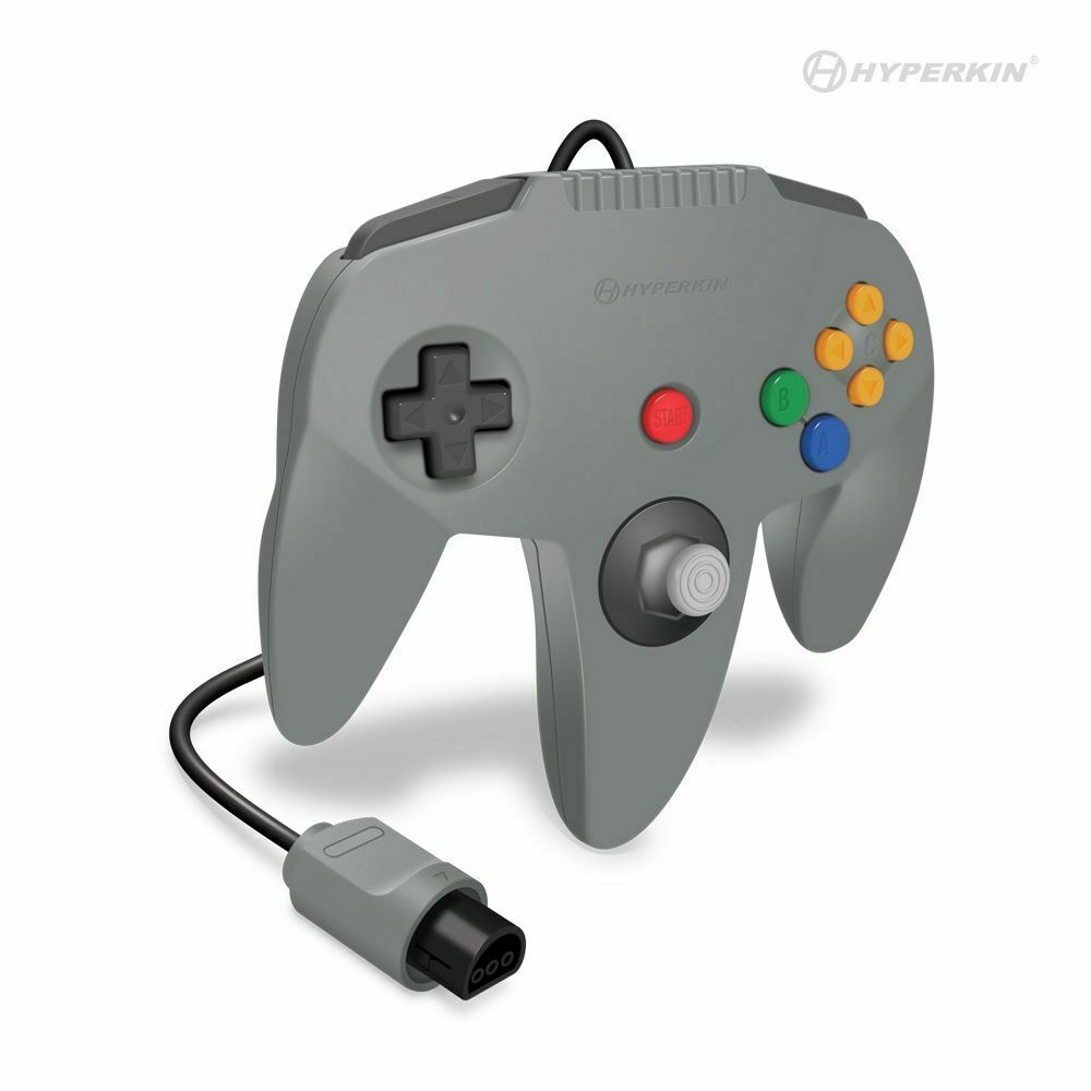 New Hyperkin 'Captain' Premium N64 Gamepad Controller for Nintendo 64 - GRAY