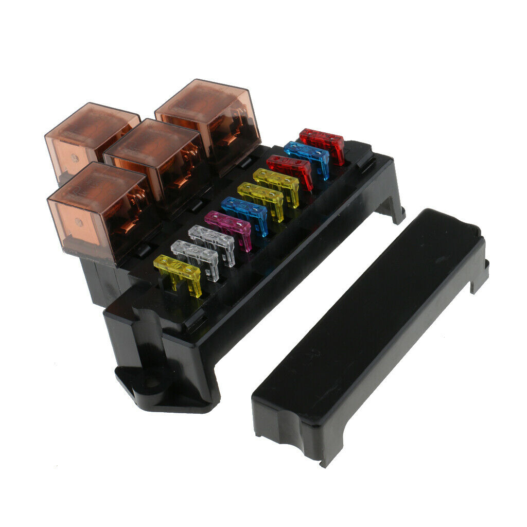 Car Fuse Box Holder Base Relay Junction Socket Universal