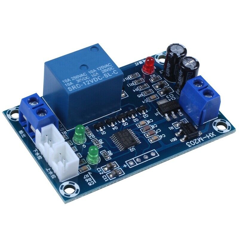 Xh-M203 Full Automatic Water Level Controller Pump Switch Module Ac/Dc 12V RelY1