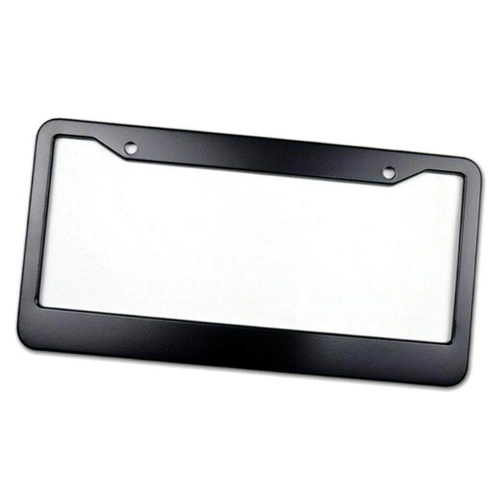 Metal Aluminium Anodized Car License Plate Frame Blank Black Waterproof