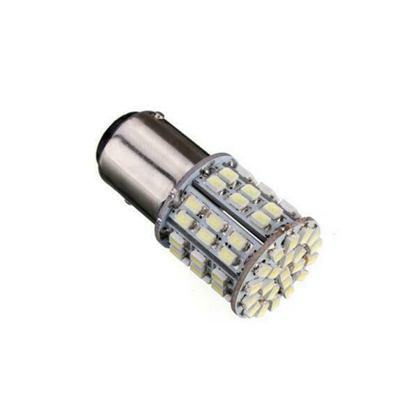 10pcs White 1157 BAY15D 1206 LED 64SMD Car Tail Stop Brake Signal Light Lamp