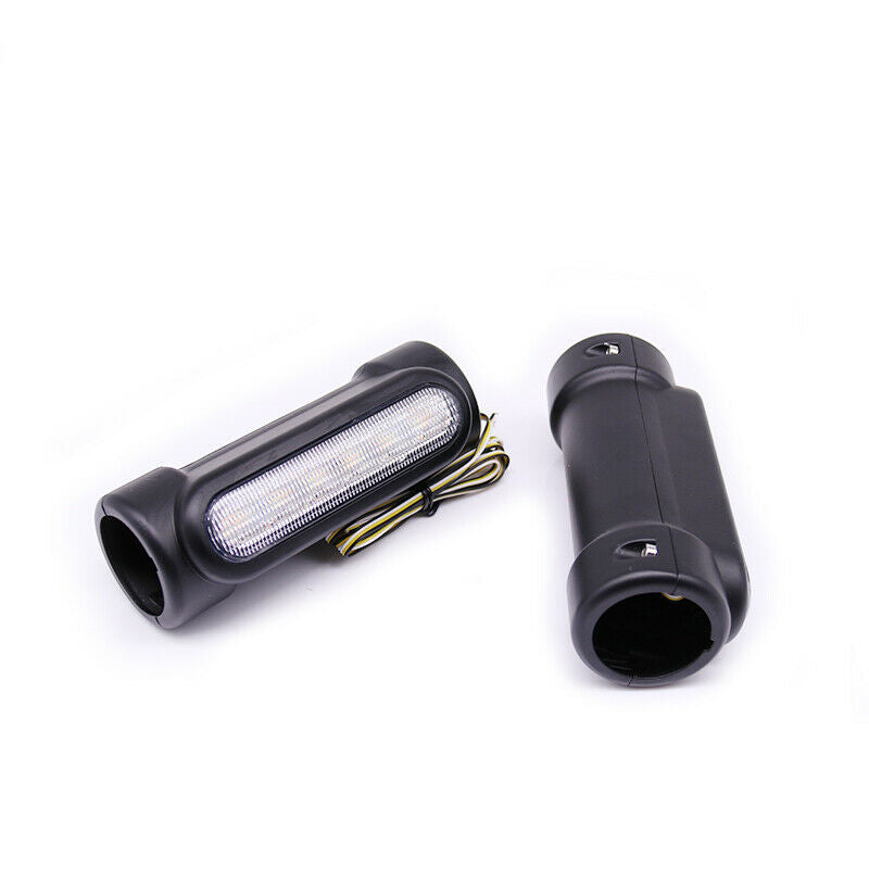 1.25'' Motorbike Highway Crash Bar Black Driving Turn Signal Running Light Cafe