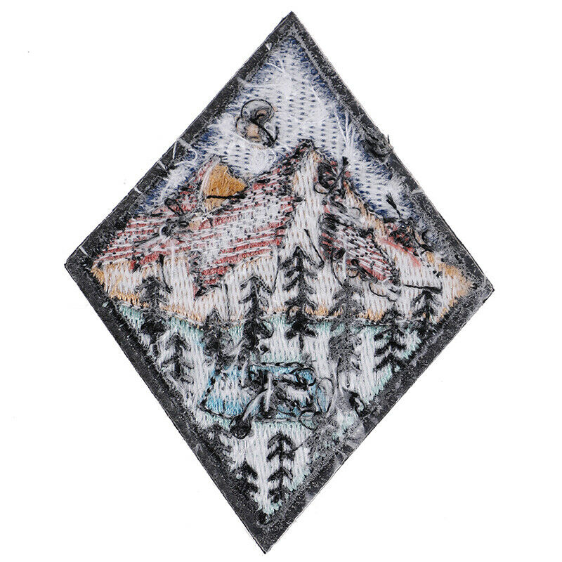 camp life embroidered patch outdoor camping badge applique sew on patch.l8